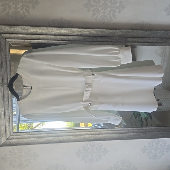 Club Monaco white dress size 12 fully lined . New without tags. - Picture 1 of 9